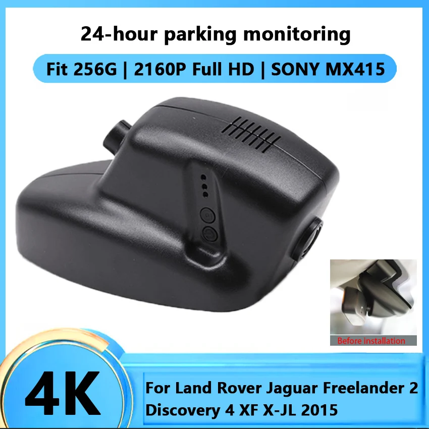 

HD 4K Car Wifi DVR Camera For Land Rover Jaguar Freelander 2 Discovery 4 XF X-JL 2015 Novatek 96672 Car Dash Cam Video Recorder