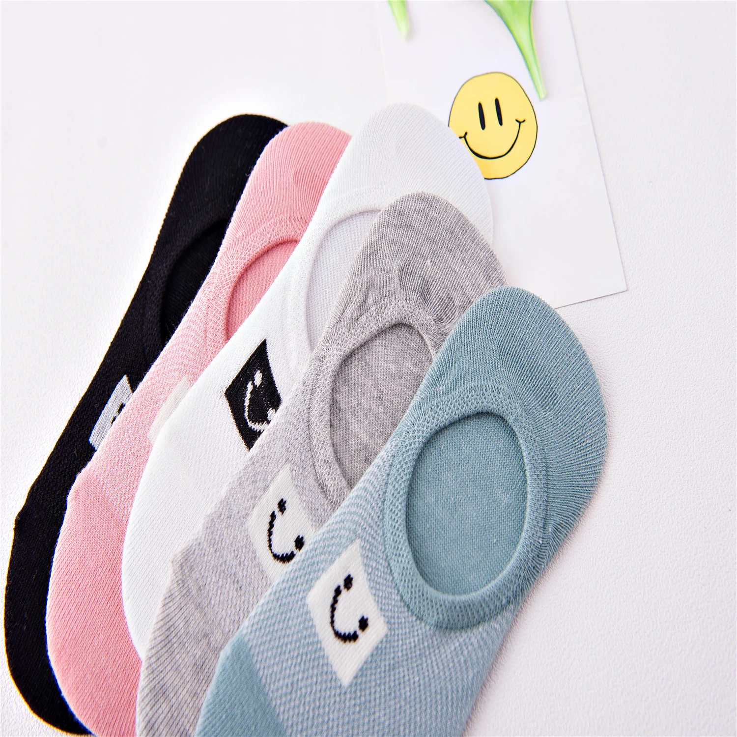 2022 Colorful Fruit Invisible Short Woman Sweat Summer Comfortable Cotton Girl Women's Boat Socks Ankle Low Female 1pair=2pcs