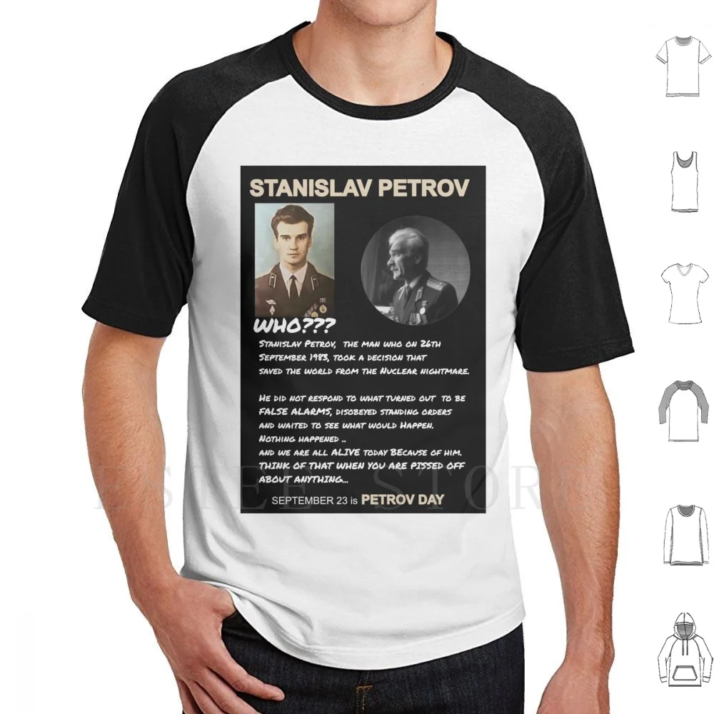 The Man Who Saved The World T Shirt Print Cotton Stanislav Petrov Unsung Hero Saved The World Nuclear Nightmare