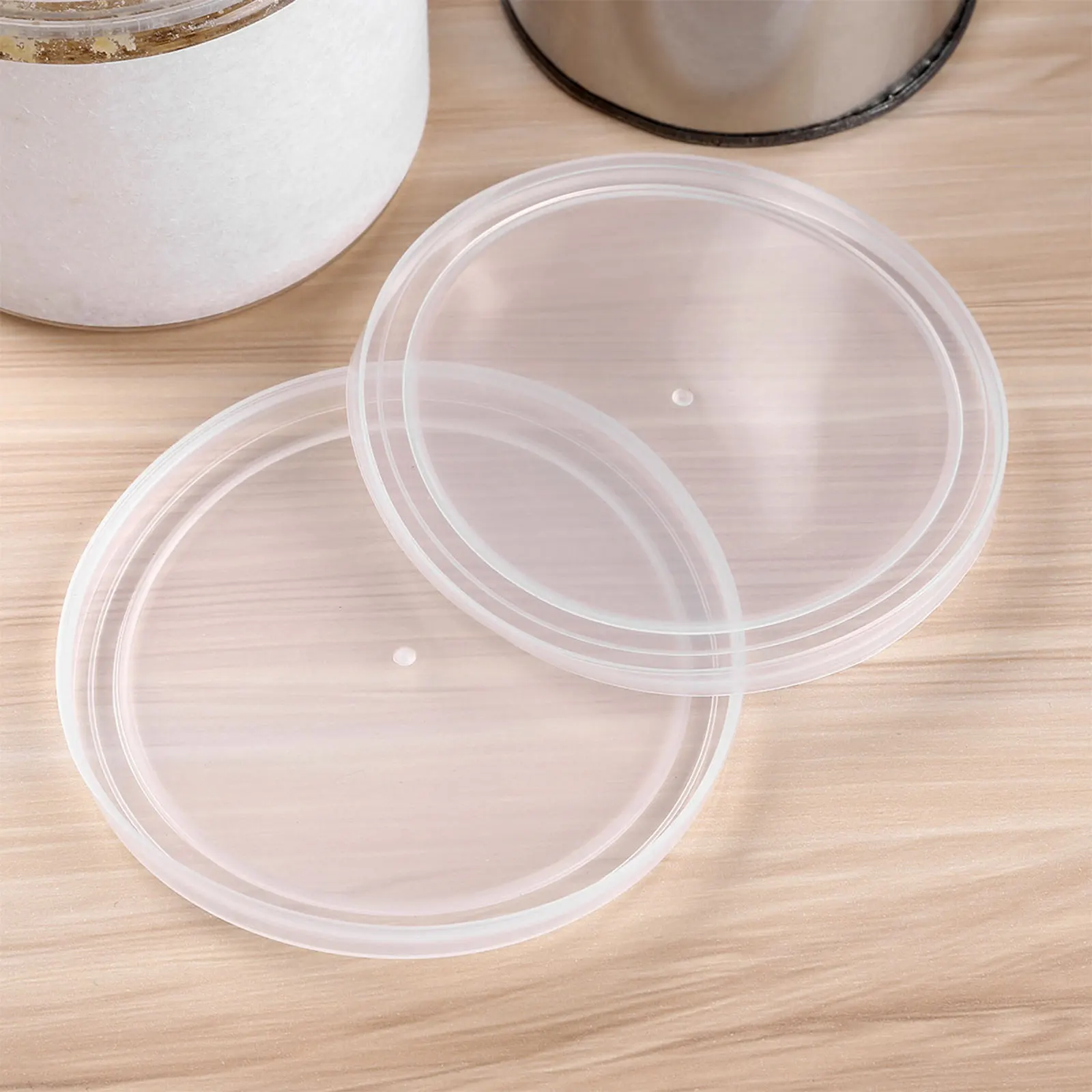 12 Jar Lid Plastic Can Cover Reusable Storage Canning Cover Tight Sealing Food Can Cap Leak Proof Lid for Dog Cat Pet Food Saver