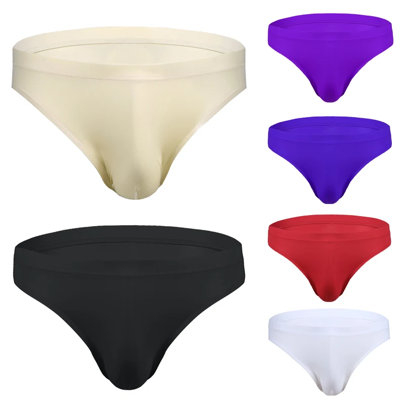 Homens Elástico Spandex Swim Tanga Maiô, Biquíni de Cintura Baixa, Roupa Interior Breve, Bolsa de Bojo, Calcinha Sólida, Caminhão De Natação, Sexy