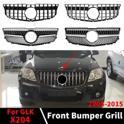 Replacement Facelift Sport Front Bumper Grille Racing Grill For Mercedes Benz GLK X204 2008-2012 2013-2015 Trim Hood Mesh Tuning
