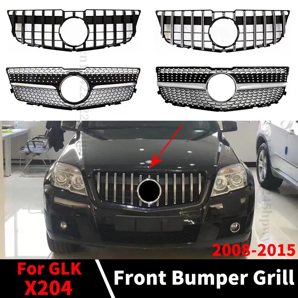Zamiennik Facelift Sport przedni zderzak kratka wyścigowa Grill dla Mercedes Benz GLK X204 2008-2012 2013-2015 tapicerka siatka maski Tuning