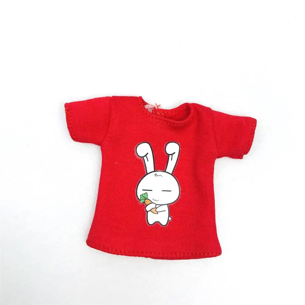 New 1PCS Blyth clothes Cute Pink/White/Black/Red T-shirt for Licca,1/6 Dolls Clothes Accessories