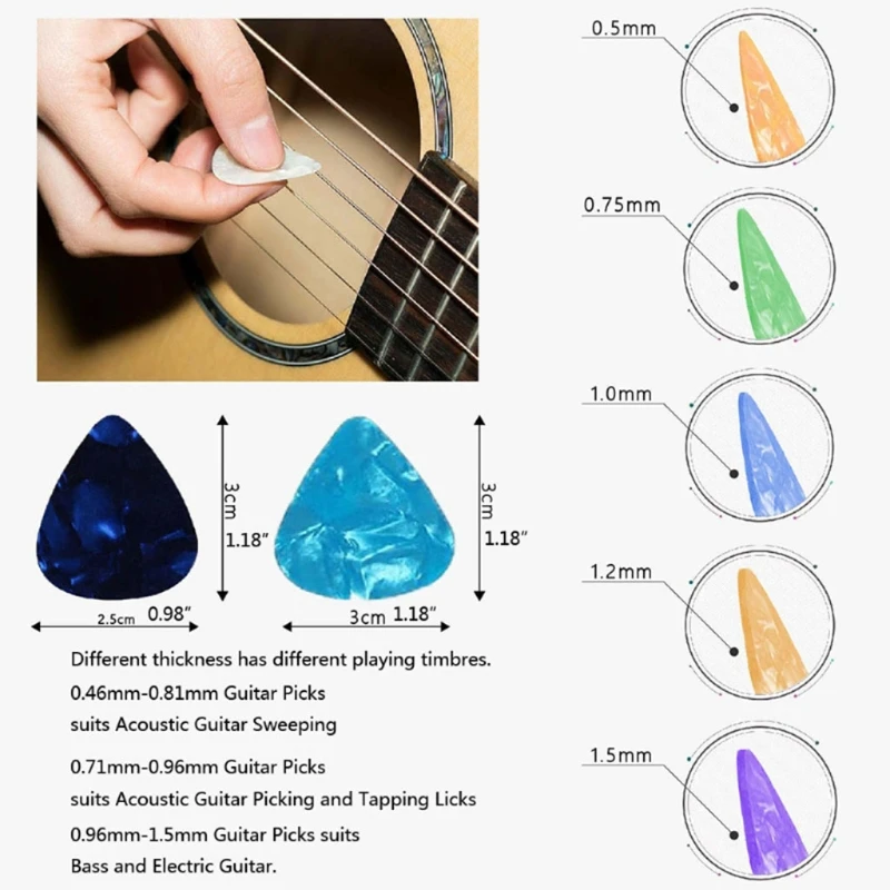 Guitar Pick Epoxy Resin Molds Bass Triangle Plectrum Case Silicone Mold for Casting Musical Accessories Keychain Jewelry Making