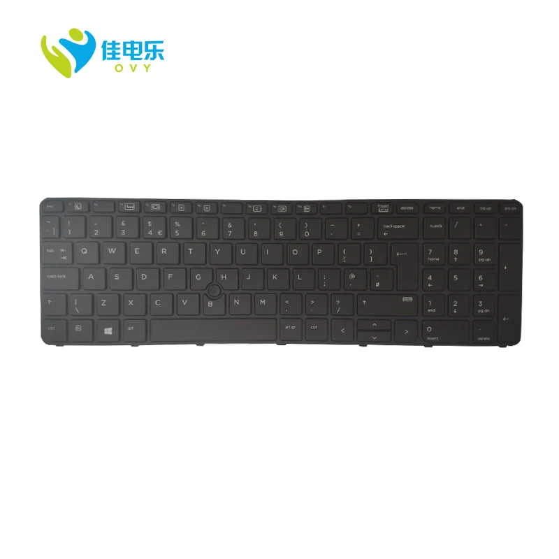 Imagem -03 - Teclado Backlit do Trackpoint do Portátil do Reino Unido hp 650 655 g2 g3 Probook 450 455 470 g3 g4 827028031 841136-031 831021-031 841137-031