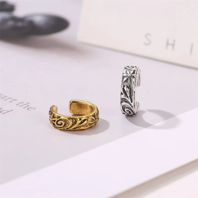 2021 Ear Cuff Gold Leaves Non-Piercing Ear Clips Fake Cartilage Earrings Clip Earrings For Women Men Girl Charm Jewelry Gifts