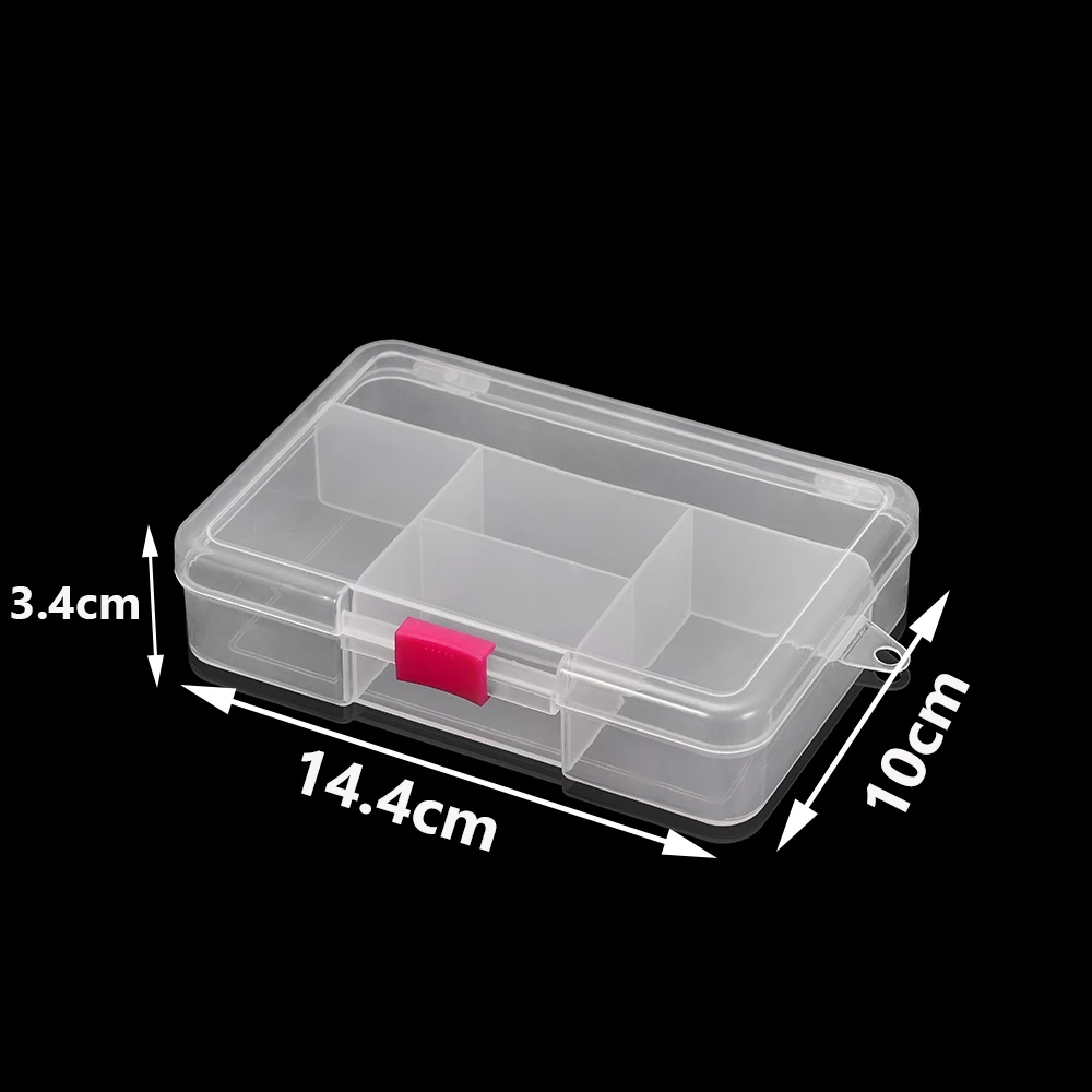 1pcs Good Quality 5 Grids Necklace Beads Earring Case Organizer Plastic Jewelry Accessories Storage for DIY