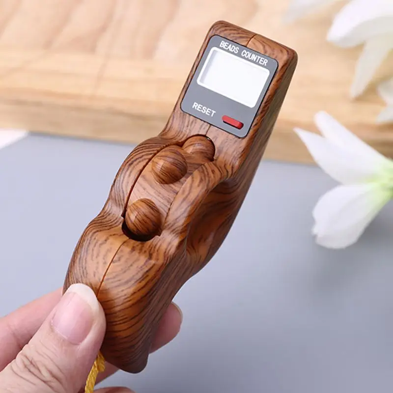 Portable Spiral Handheld Manual Digital Beads Counter Finger Game Toy One Key Reset Decompression Relaxation Tool for Meditation