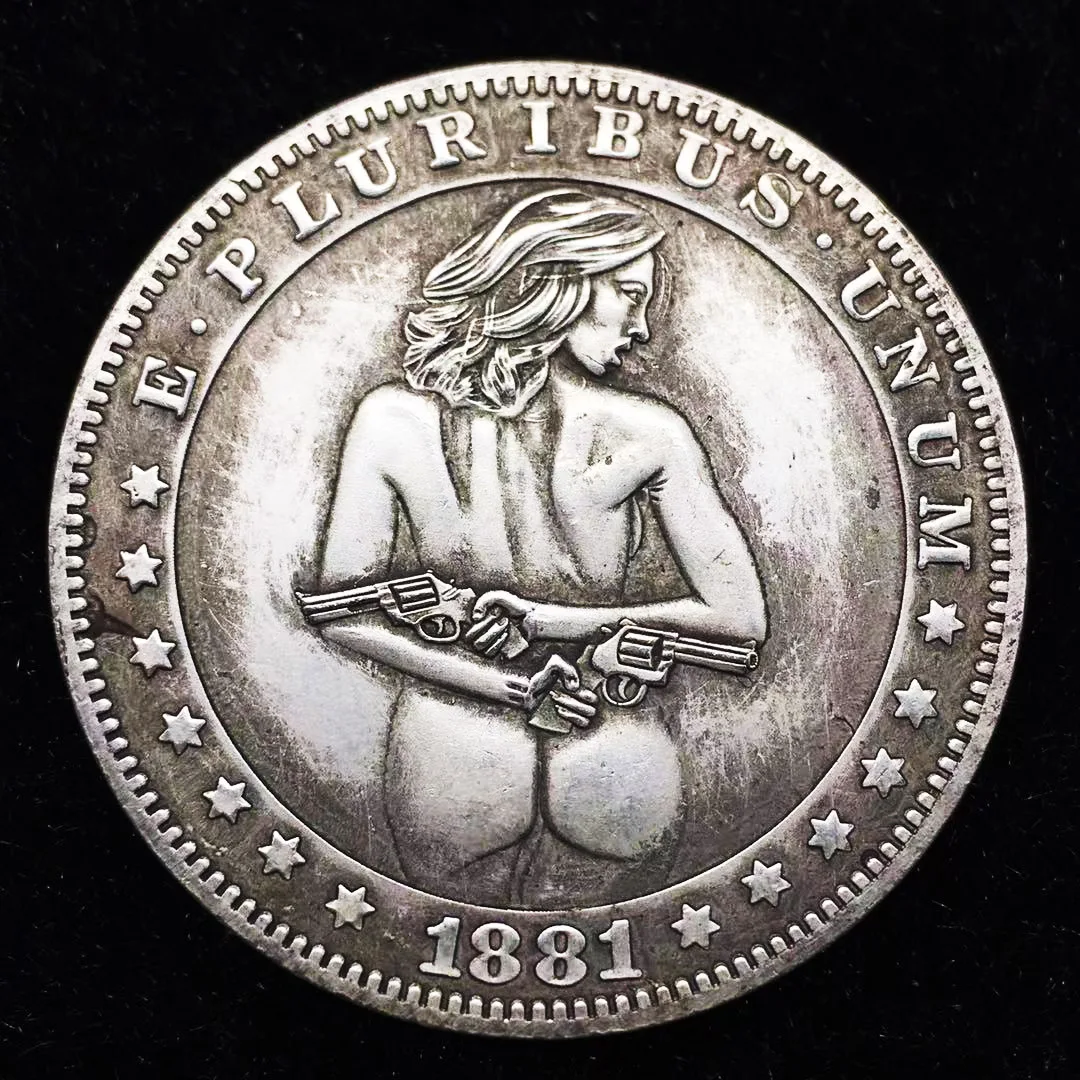 1881-cc Hobo Nickel Vintage Morgan Commemorative Gold Silver Coin Ukraine Coins Collectibles monedas Merry Christmas Gift