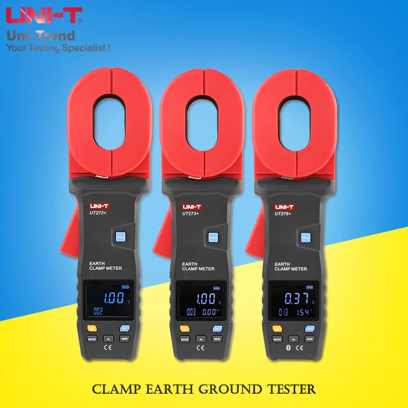 

UNI-T UT272+/273+/275+ Clamp Earth Ground Tester/Loop Resistance Tester/Digital Display Resistance Tester