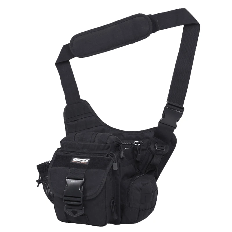 Seibertron Canvas Chest Pack Tactical Sling Shoulder Bags Nylon Quick-Release Super Saddle Bag Outdoor Photographers Camera Bag