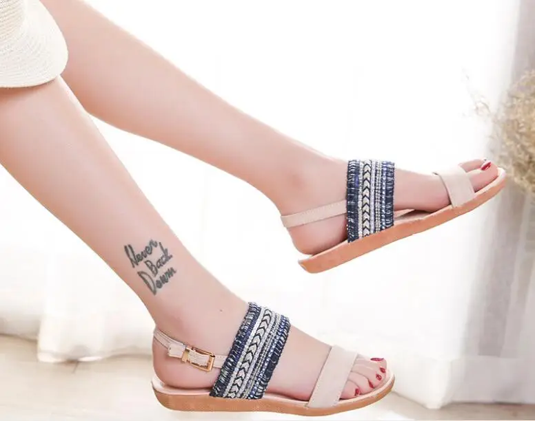 

Women's Sandals Women Ladies Summer Fashion Leather Sandals Fish mouth Comfort Big Size Shoes flats Toe women Shoes