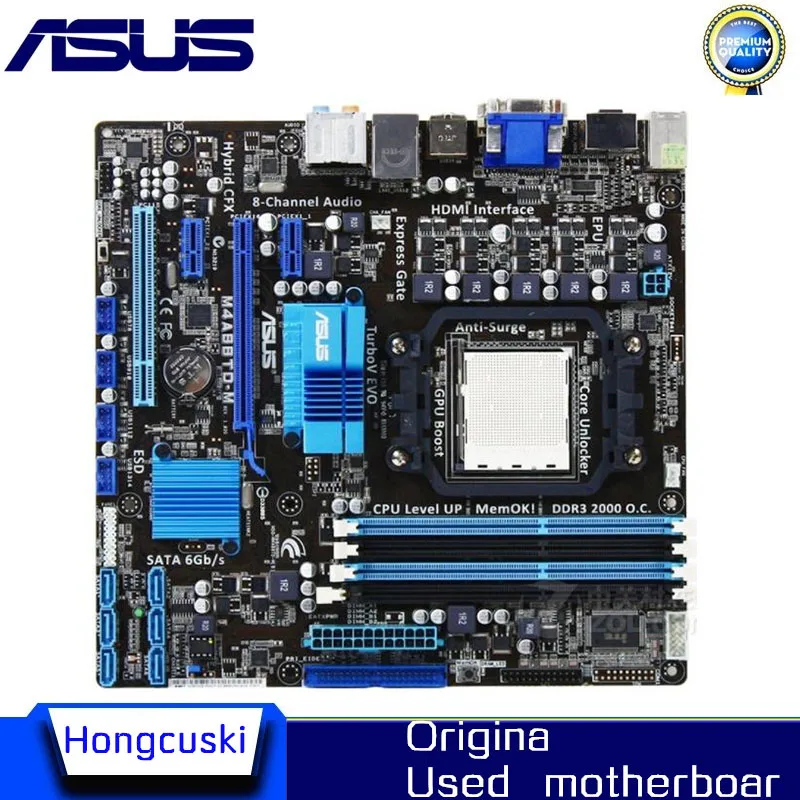 

For Asus M4A88TD-M Desktop Motherboard 880G Socket Socket AM3 DDR3 Original Used Mainboard