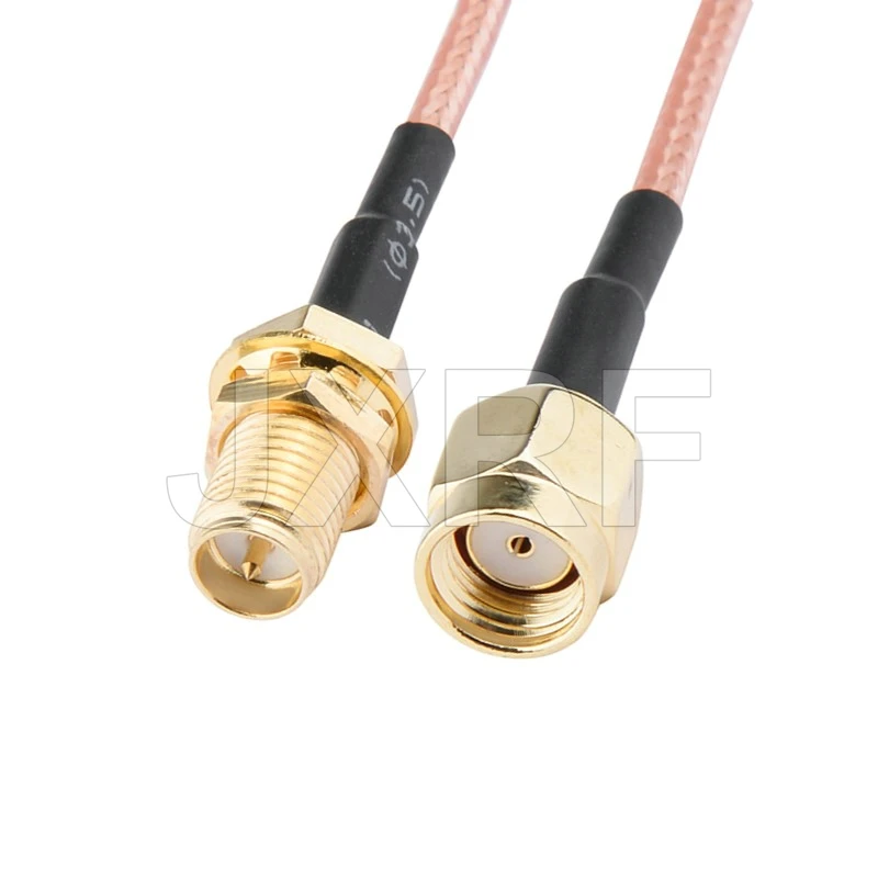 JXRF Connector RP SMA to SMA F female SMA to CRC9 TS9 SMA Extension Coax Jumper Pigtail Cable 15CM RG316 for 3G 4G Modem Router