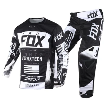 New 360 MX Gear Set Motocross Racing ATV Dirt Bike Off-Road Racing Gear Pants Jersey Combo Black/White