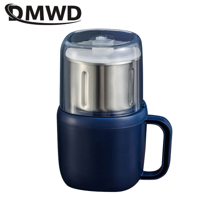 DMWD 350W Household Electric Coffee Grinder Grain Grinding Machine Powder Maker Chili Crusher Spices Mill Herbs Cutter 220V