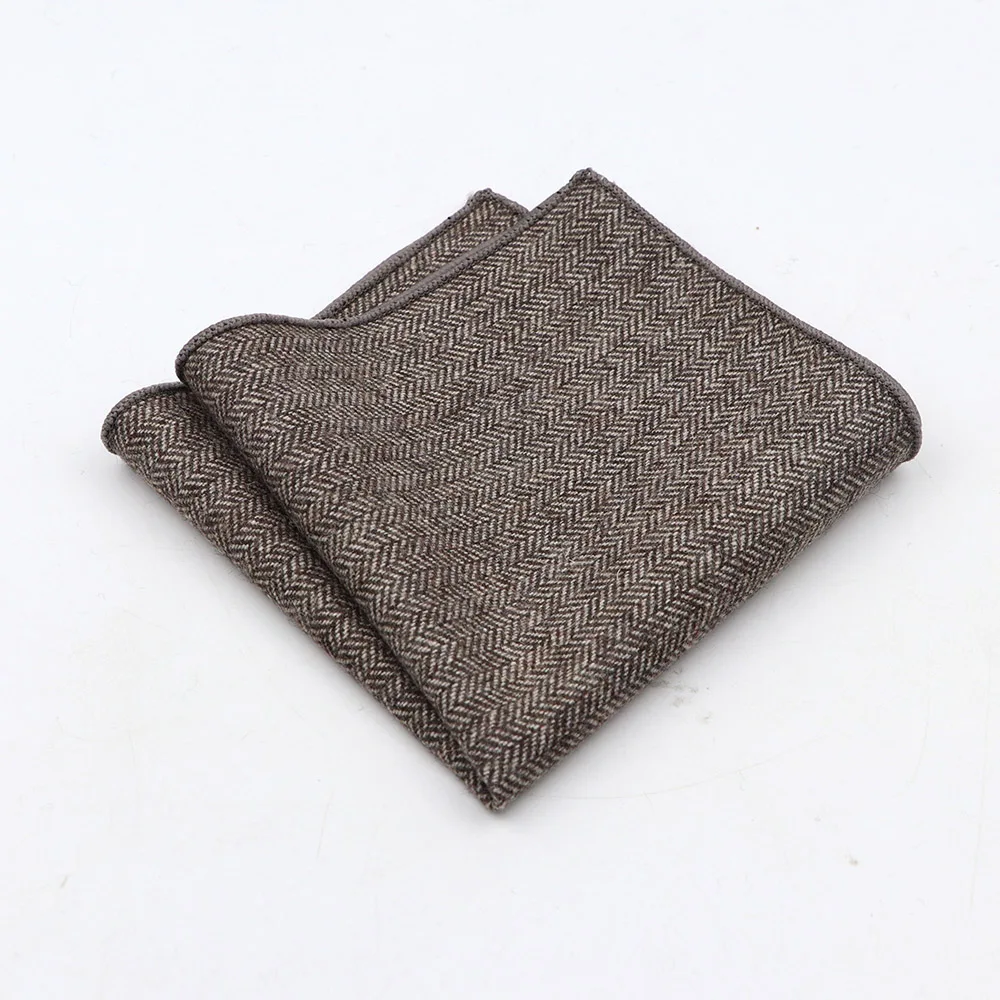 Men's High Quality Wool Cotton Handkerchief Pocket Square