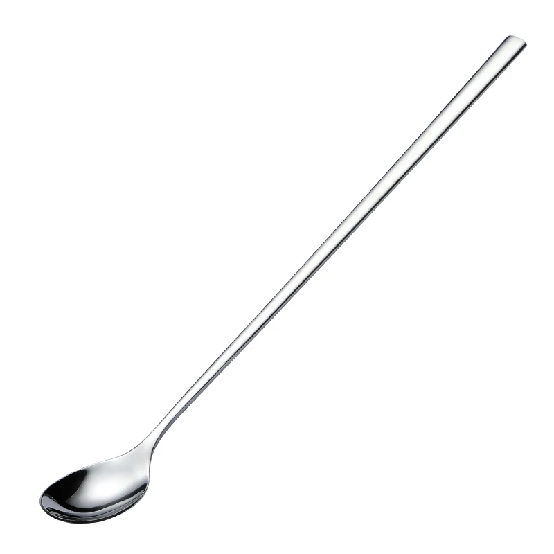 Aixiangru Coffee Stirring Spoon Long Handle Stainless Steel MINI Spoon Extended Smoothie Spoons Wine Mixing Bubble Tea Push