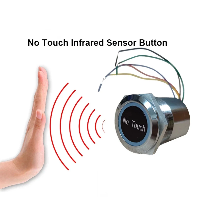 Waterproof Infrared Sensor Exit Switch for Biometric Access Control System Induction Type Exit Release Button