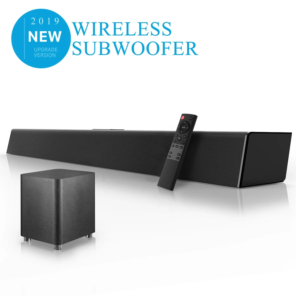 140W Sound Bar With Wireless Subwoofer Home Theater Sound System Soundbar TV Bluetooth Speaker Support Optical AUX Coaxial