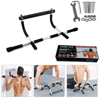 New Indoor Fitness Door Frame Pull Up Bar Wall Bar Adjustable Arm Training Horizontal Bars Home Sport Workout Fitness Equipment