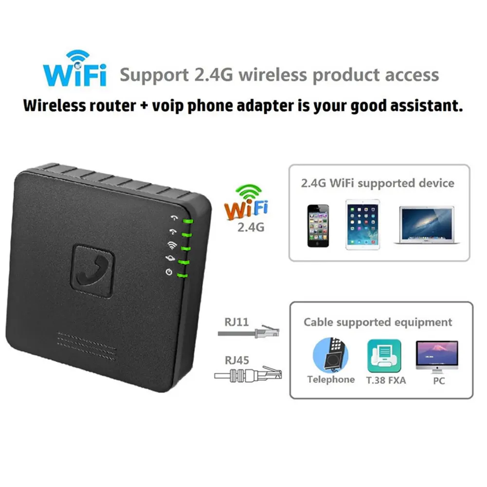 2.4G Wireless WiFi Repeater VoIP Wireless Router 300Mbps Signal Amplifier Booster WiFi Range Extender Wlan LAN Port Router