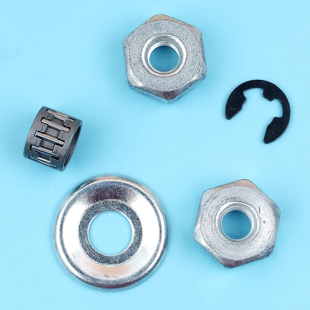 Bar Nuts Clip Clutch Drum Washer Needle Bearing For STIHL 017 018 MS170 MS180 021 023 025 MS210 MS230 MS250 Chainsaw Spare Parts