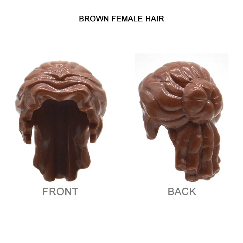 10 PCs/Lot MOC Hairs Building Blocks Toys for Brick Figures DIY Accessories Man Woman Girl Boy