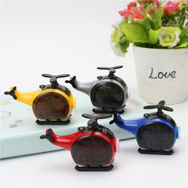 Cute creative Pencil Sharpener Helicopter modeling student  pencil learning tool Children gift prizes