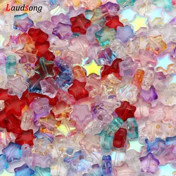 8mm Mixed AB Gradient Star Beads Czech Glass Loose Spacer Beads For Jewelry Making Handmade Necklace Bracelet Diy Accessories