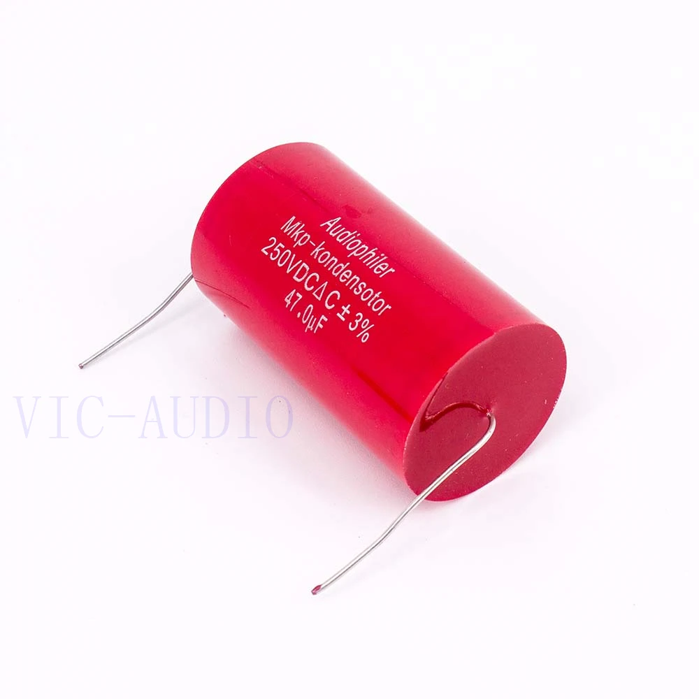 

Audiophiler Mkp Capacitor 47uf 250V DC ±3% HIFI Fever Electrodeless Capacitor Audio Capacitor Coupling Frequency Dividing 47uf