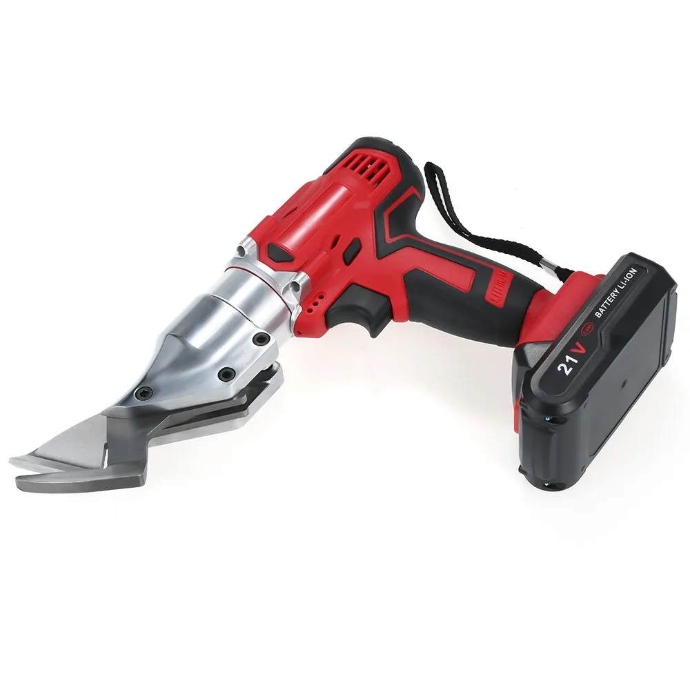 Portable Cordless Rechargeable Lithium-Electric Cutter Scissors Scissor Metal Sheet Shear Scissors Clipper Power Tool 21V