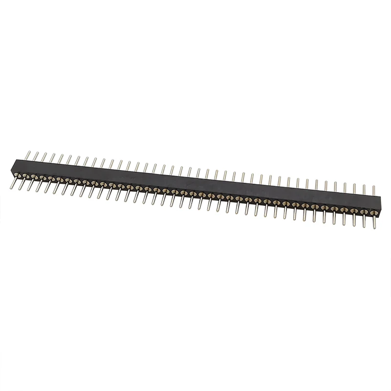 40 Pin Pitch 1.778mm Single Row 1x40P Male Plug Pin Header PCB Board Connector Strip Pinheader for Arduino Black