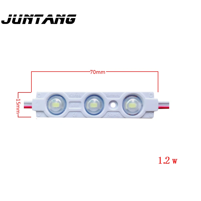 Imagem -04 - Led Smd5730 Injeção Impermeável Módulo 70 mm 15 Dc12v 1.2 w Contas Led Publicidade Módulo de Luz 20 Peças