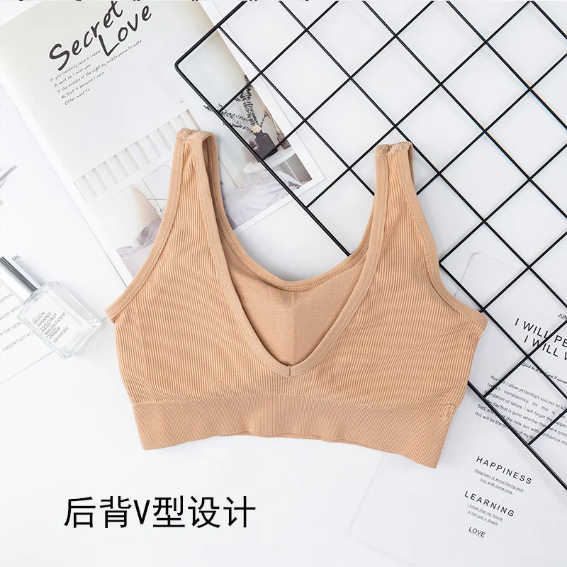 3D Sexy Lingerie Seamless Sport Bra U Type Backless Strapless Top Bra Push Up Bralette Brassiere Women Underwear YJ230