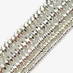 Flat Faceted Round Silver Colour Hematite Spacer Beads 3~10mm Natural Stone Loose Bead For Jewelry Bracelets&Necklace Making DIY