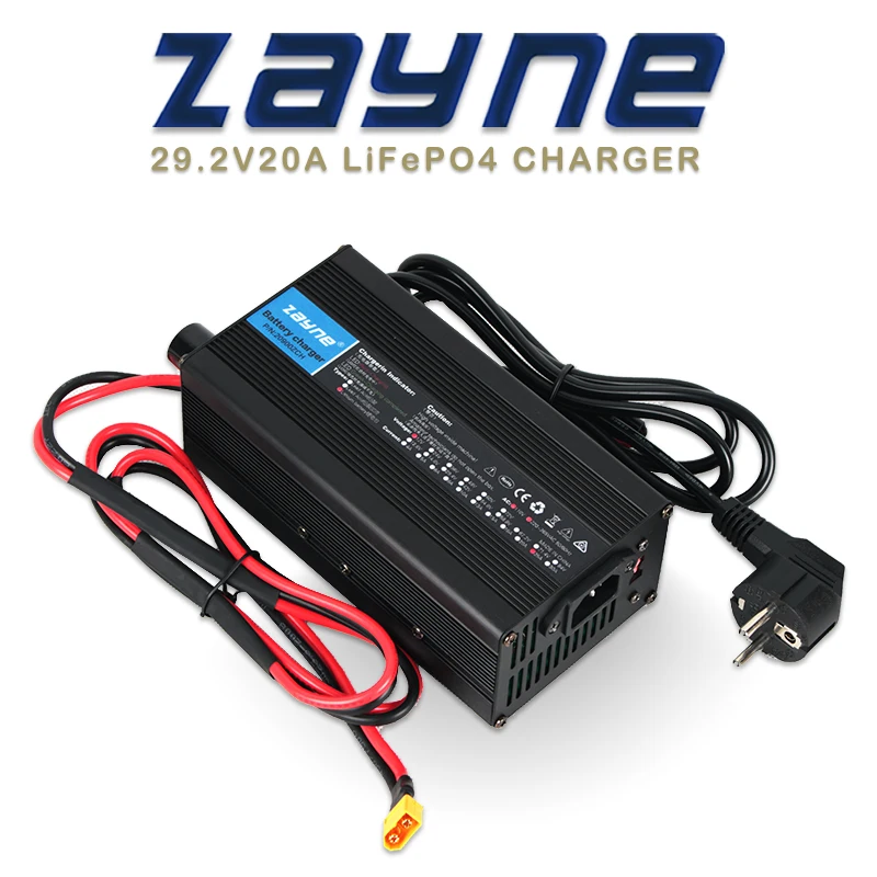 ZAYNE 24 VOLT 18 AMP powłoka aluminiowa wysokiej częstotliwości inteligentna szybka ładowarka do 8S 29.2V Lifeipo4 akumulator elektryczny statek