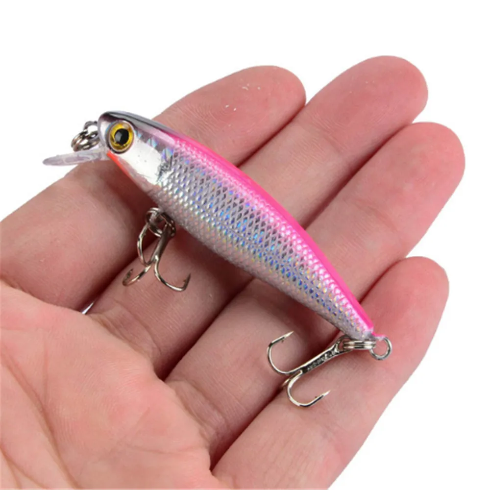 1 pçs qualidade wobblers 6.5cm 4.5g trolling minnow isca de pesca em pique artificial duro crankbait peixe isca peche carpa