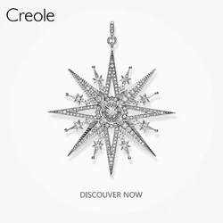 Royalty Star Necklace Pendant,2019 Winter Magical Fashion Jewelry 925 Sterling Silver Vintage Gift for Women Girls