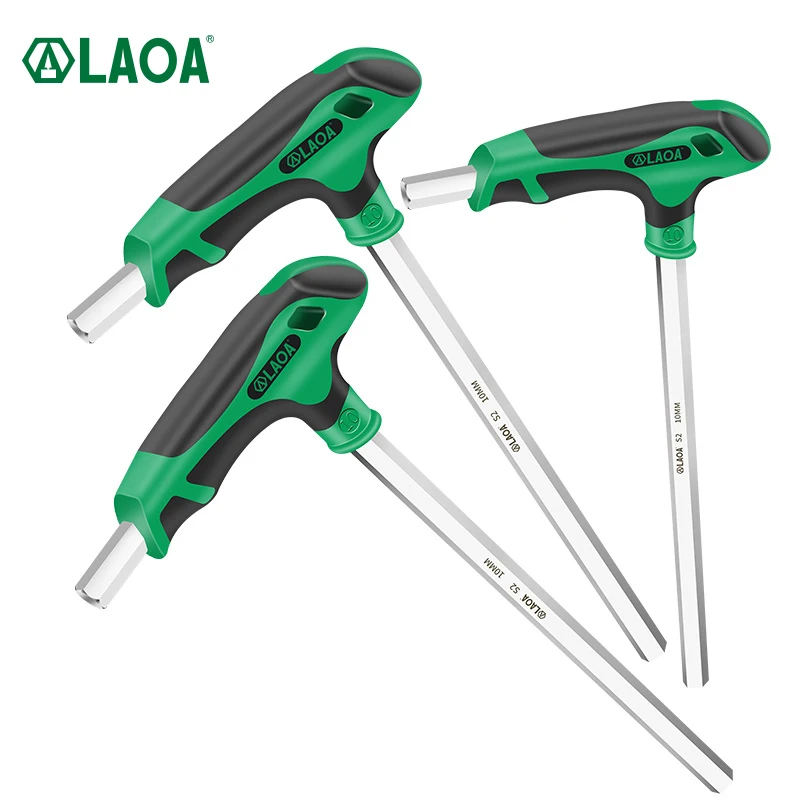 LAOA S2 Hex Screwdrivers set 58HRC T-shaped hexagon Screwdriver Torx Socket Screw Wrench