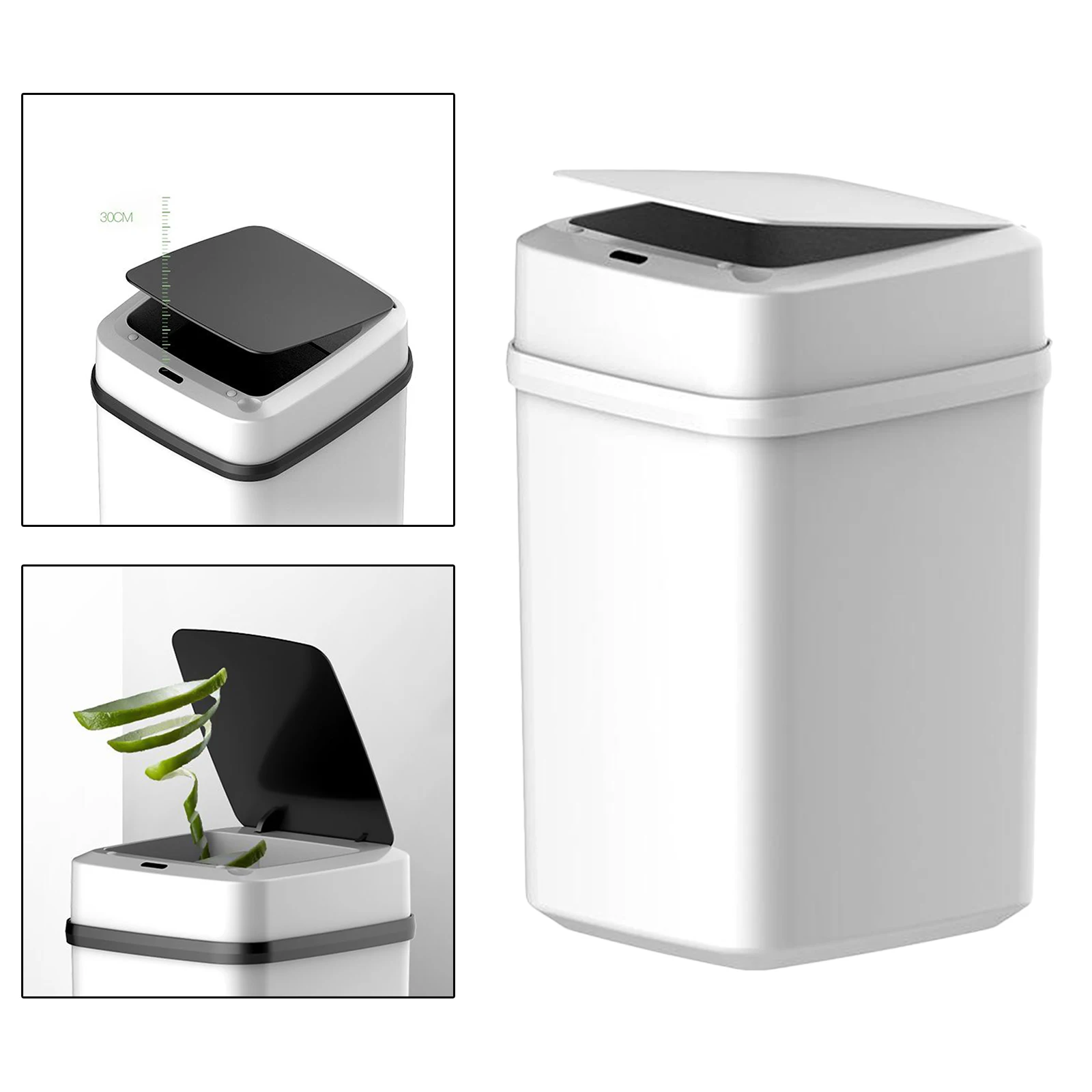 12L Smart Induction Trash Can Smart Sensor Small Automatic Trash Bin Home intelligent Electric garbage for Bedroom Bathroom