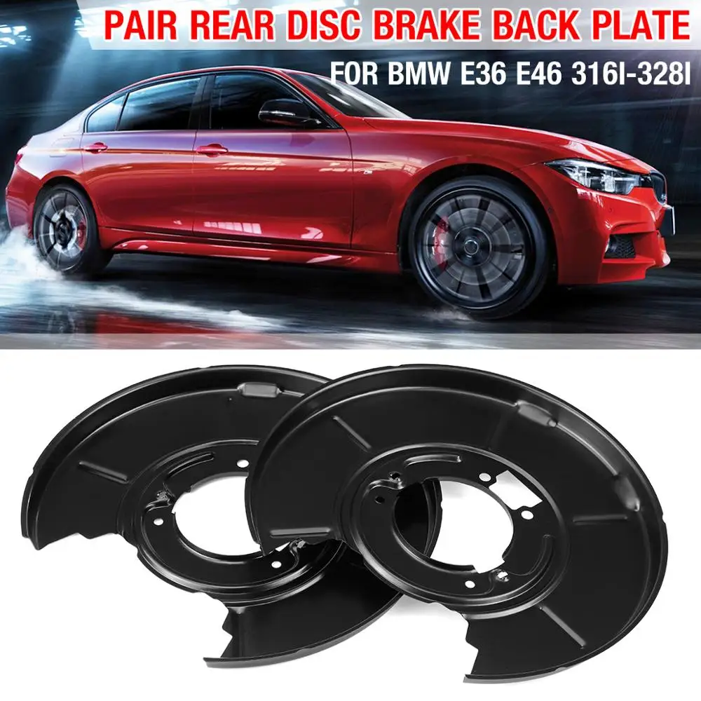 

2x Rear Brake Discs Dust Cover Plate Shield For BMW 3 E36 E46 Z4 E85 E86