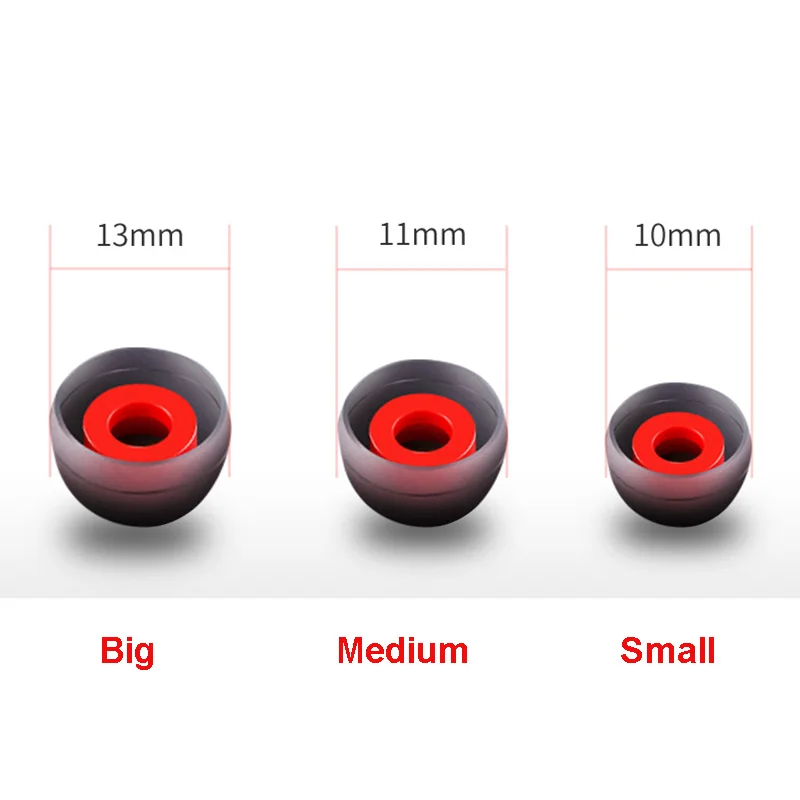 1 Pairs(2pcs) L M S In Ear Tips Earbuds Earphone Silicone Eartips/Ear Sleeve/Ear Tip/Earbuds For KZ Earphone LZ A4 DZ9