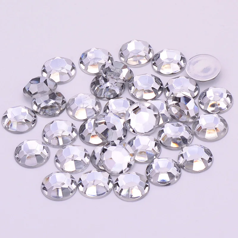 JUNAO 3 6 8 10 mm Dark Blue Color Round Flatback Crystal Rhinestones Nail Art Crystal Stones Stickers Non Hotfix Strass Diamond