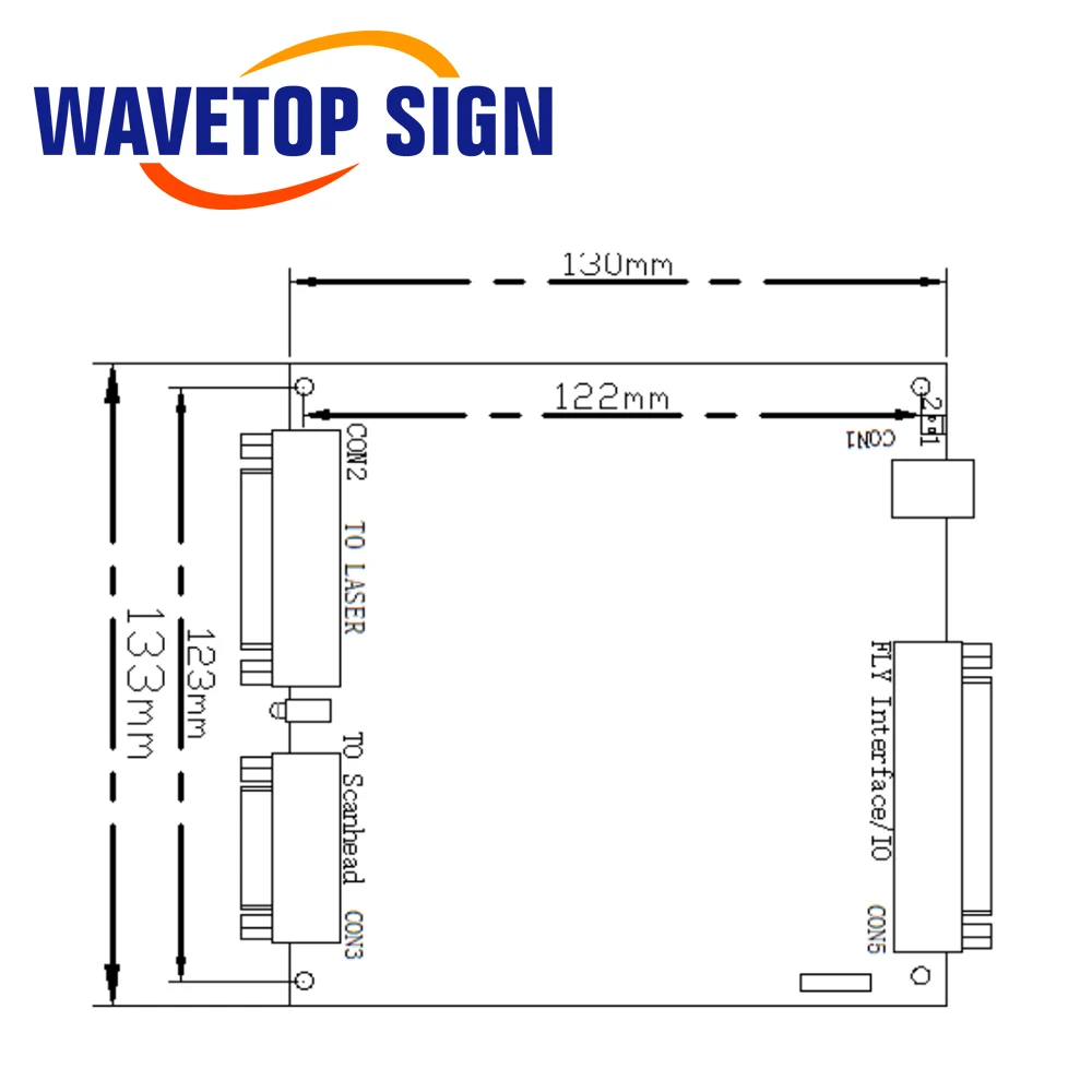 WaveTopSign JCZ QCW Laser Controller DLC2-M4-3D+Software EZCAD V3.0 IPG SPI 100W with RS232 Port Support Fiber YAG CO2 Laser