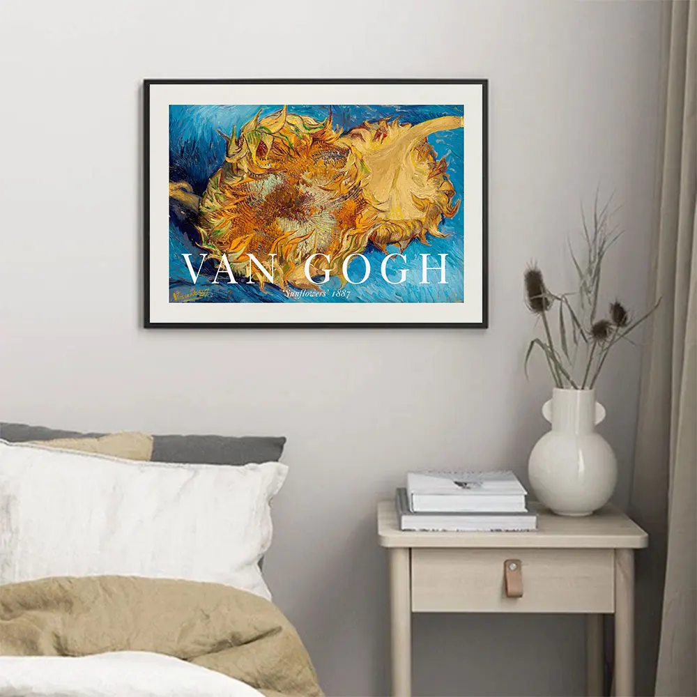 

Van Gogh Sunflowers Poster Botanical Art Print Vintage Abstract Canvas Painting Modern Wall Picture For Living Room Home Decor