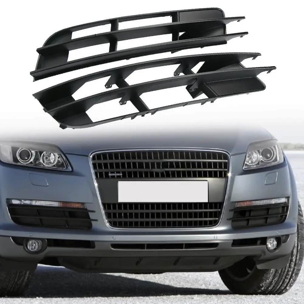 

L/R Front Lower Bumper Fog Lamp Grille Grill Spare Parts 4L0807681 4L0807682 for Audi Q7 07-09