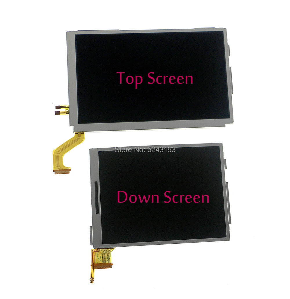 

5pcs Replacemeny Parts Top Bottom & Upper Lower LCD Screen Display For Nintend 3DS LL XL 3DSXL 3DSLL