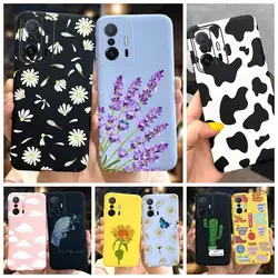 For Global Version Xiaomi 11T Pro Phone Case Cute Daisy Cow Soft Protector Cover For Xiaomi 11T Mi11 T Pro Lite Mi 11 Lite Funda